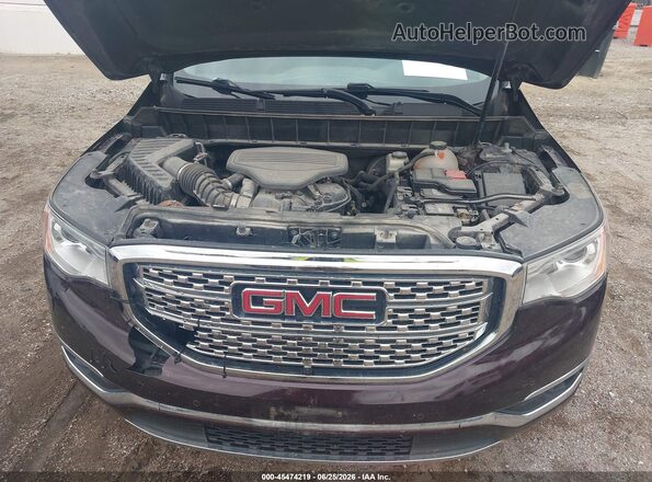 1GKKNXLS3HZ311532 2017 GMC ACADIA Maroon Вид ззаду