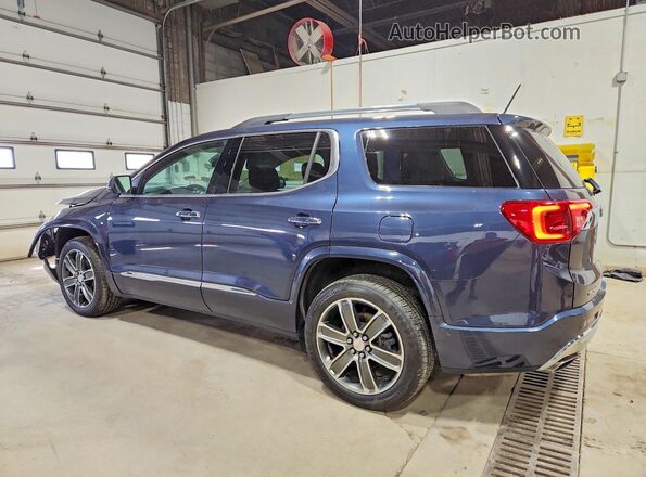 1GKKNXLS3KZ189911 2019 GMC ACADIA Blue Trasero izquierdo