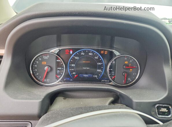 1GKKNXLS3PZ247569 2023 GMC ACADIA Black ხელსაწყოთა პანელის ხედი