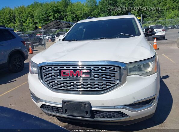 1GKKNXLS4HZ211651 2017 GMC ACADIA White Вид щитка приладів