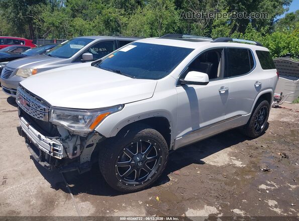 1GKKNXLS4JZ132597 2018 GMC ACADIA White Vista tres cuartos delantera izquierda