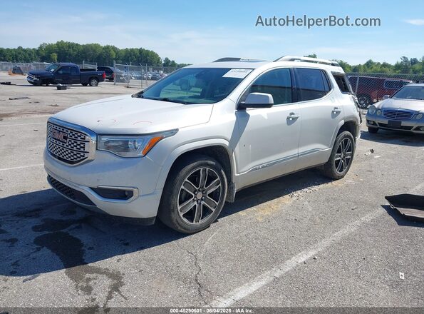 1GKKNXLS5HZ290442 2017 GMC ACADIA White Առջևի ձախ երեք քառորդ տեսարան