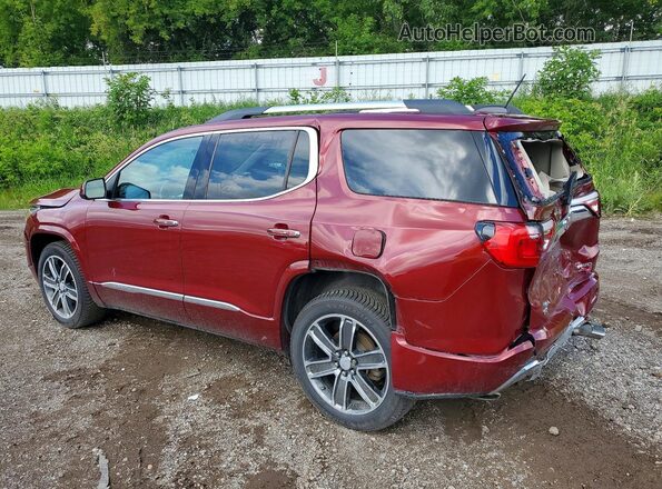 1GKKNXLS6JZ183096 2018 GMC ACADIA Red Հետևի ձախ