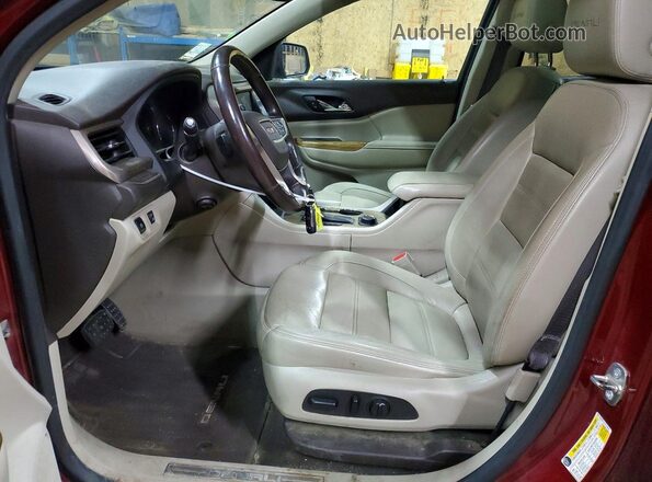 1GKKNXLS7HZ145242 2017 GMC ACADIA Burgundy Front interior view