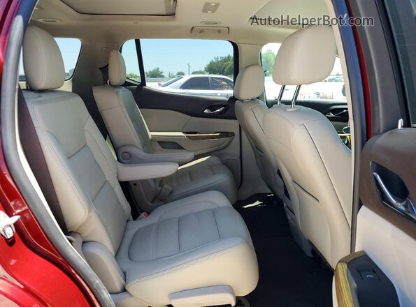 1GKKNXLS7HZ265476 2017 GMC ACADIA Red Вид задньої частини салону