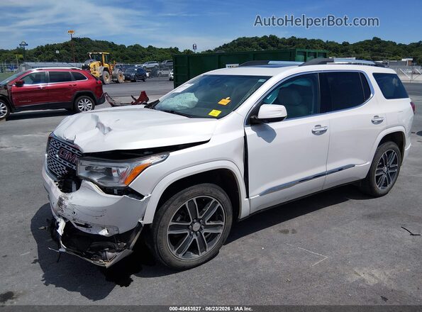 1GKKNXLS7JZ232502 2018 GMC ACADIA White Առջևի ձախ երեք քառորդ տեսարան
