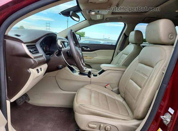1GKKNXLS8HZ231191 2017 GMC ACADIA Темно-бордовый Вид салона спереди