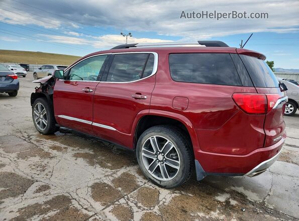1GKKNXLS8HZ231191 2017 GMC ACADIA Темно-бордовый Задняя левая четверть