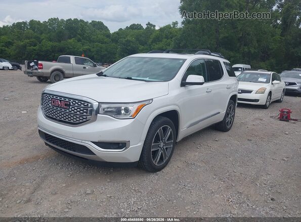 1GKKNXLS8HZ280939 2017 GMC ACADIA White წინა მარცხენა ხედი სამი მეოთხედიდან