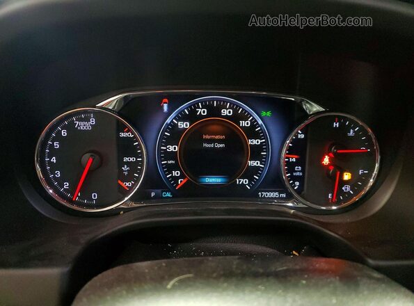 1GKKNXLS8HZ281007 2017 GMC ACADIA Burgundy ხელსაწყოთა პანელის ხედი
