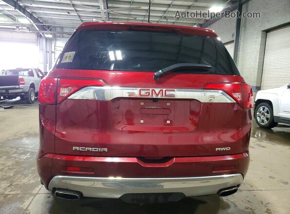 1GKKNXLS8HZ281007 2017 GMC ACADIA Burgundy უკანა ხედი