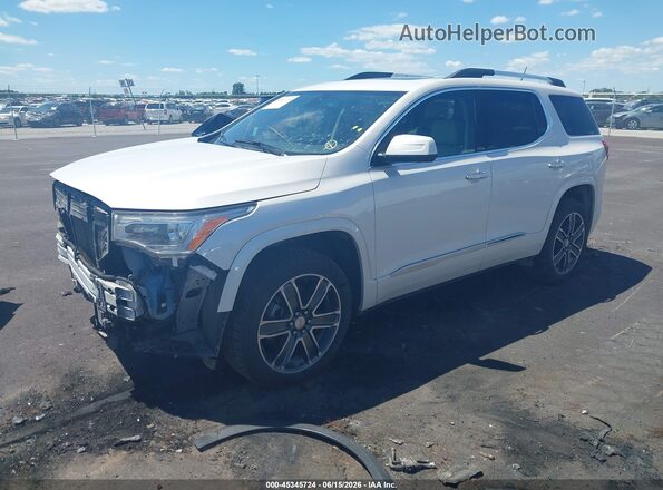 1GKKNXLS8JZ136359 2018 GMC ACADIA White Przód lewy