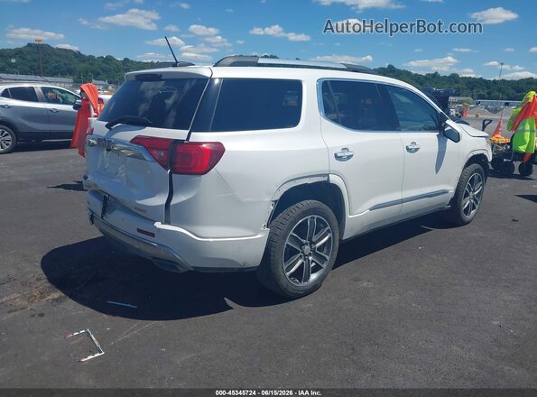 1GKKNXLS8JZ136359 2018 GMC ACADIA White Tył prawy