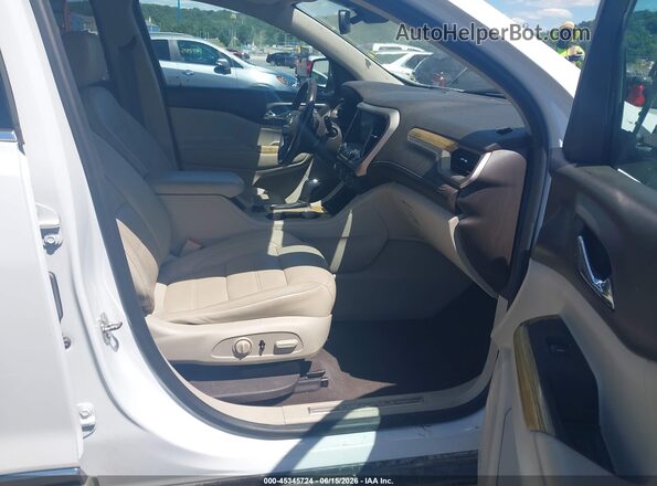 1GKKNXLS8JZ136359 2018 GMC ACADIA White Widok wnętrza z przodu