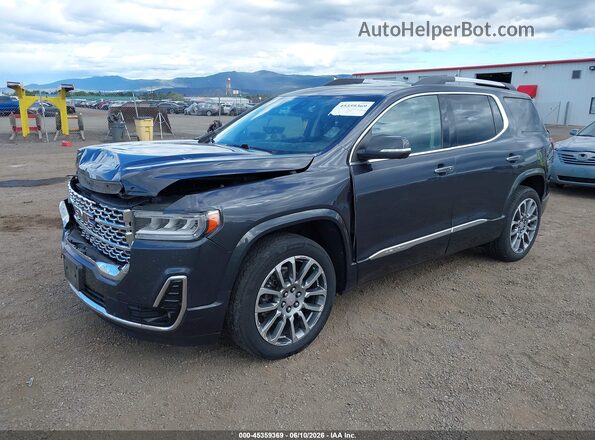 1GKKNXLS8MZ172993 2021 GMC ACADIA Black წინა მარცხენა ხედი სამი მეოთხედიდან