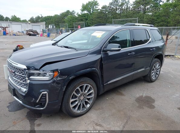 1GKKNXLS8PZ124687 2023 GMC ACADIA Blue Առջևի ձախ երեք քառորդ տեսարան