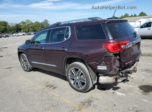 1GKKNXLS9JZ126004 2018 GMC ACADIA Burgundy Հետևի ձախ