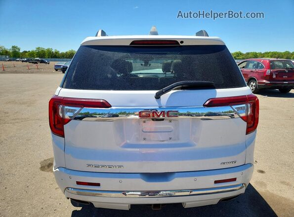 1GKKNXLS9LZ221357 2020 GMC ACADIA White Вид ззаду
