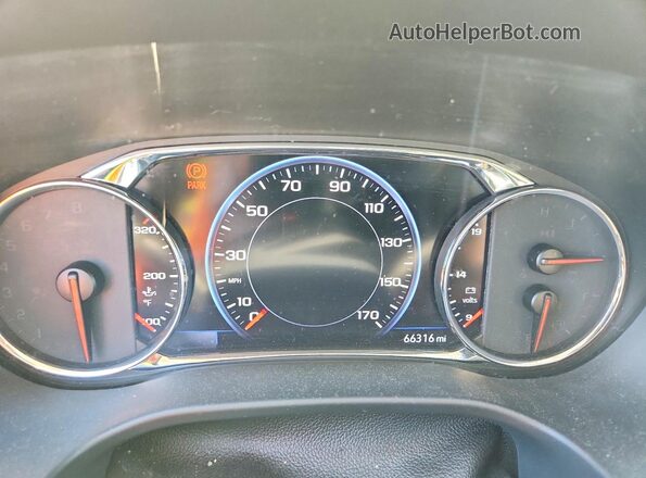 1GKKNXLS9LZ221357 2020 GMC ACADIA White Вид щитка приладів