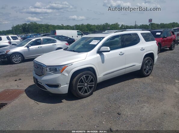 1GKKNXLSXHZ310555 2017 GMC ACADIA White Передня ліва чверть