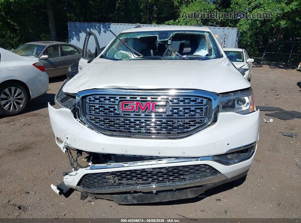 1GKKNXLSXKZ121640 2019 GMC ACADIA White Widok deski rozdzielczej