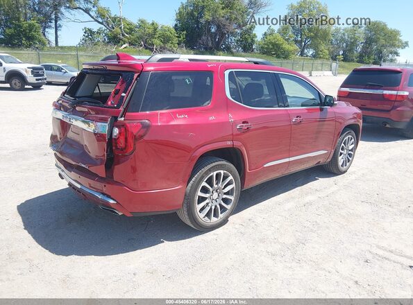 1GKKNXLSXMZ230537 2021 GMC ACADIA Red Rear right