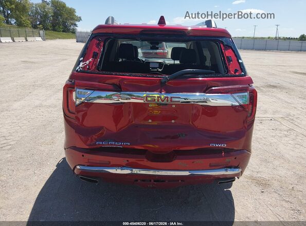 1GKKNXLSXMZ230537 2021 GMC ACADIA Red Front view