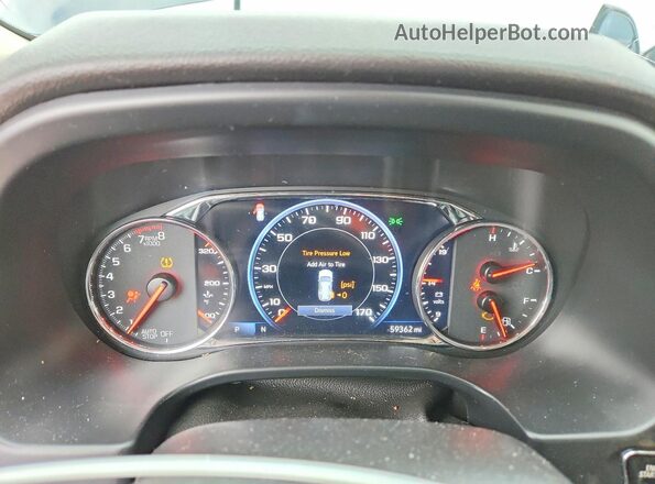 1GKKNXLSXNZ150205 2022 GMC ACADIA Серый Вид щитка приборов
