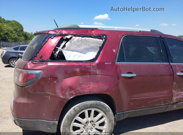 1GKKRRKD1GJ229122 2016 GMC ACADIA Red Vista del cuadro de instrumentos