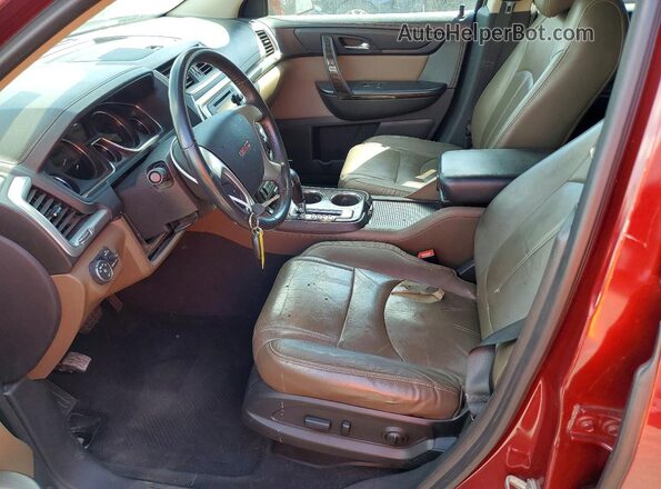 1GKKRRKD1GJ239648 2016 GMC ACADIA Burgundy Front interior view
