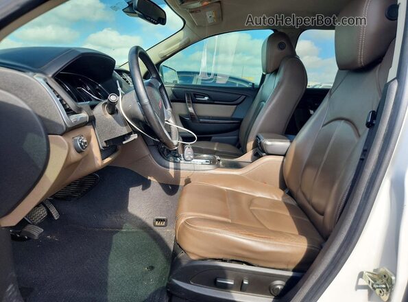 1GKKRSKD0HJ201059 2017 GMC ACADIA White წინა სალონის ხედი