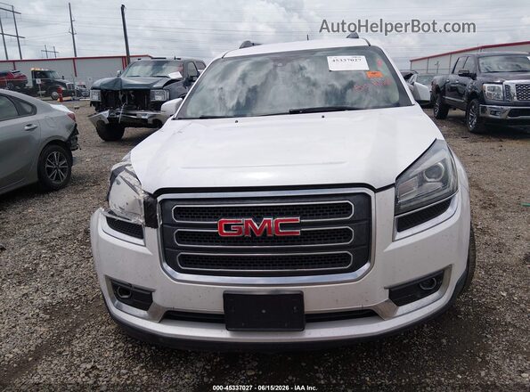 1GKKRSKD3HJ230331 2017 GMC ACADIA White Widok zestawu wskaźników