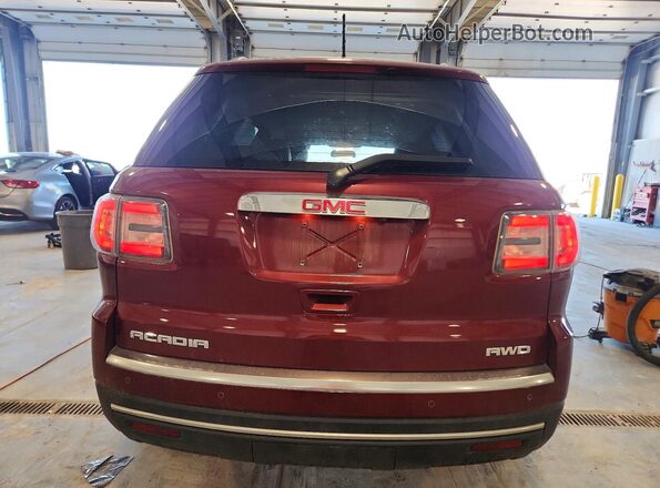 1GKKVRKD2GJ151901 2016 GMC ACADIA Burgundy Widok z tyłu