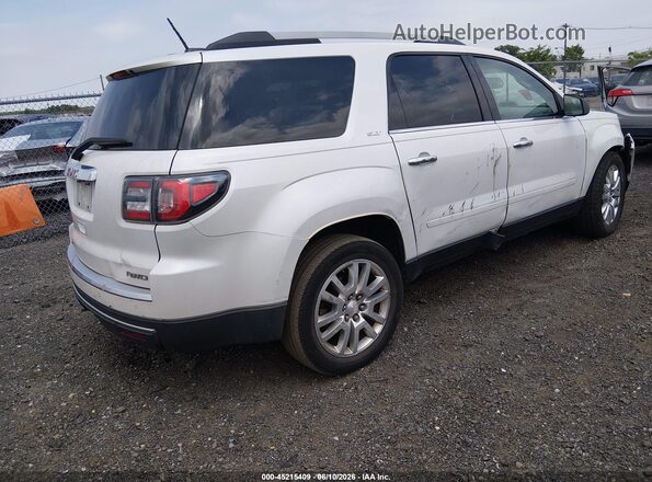 1GKKVRKDXGJ110271 2016 GMC ACADIA Белый Задняя правая четверть