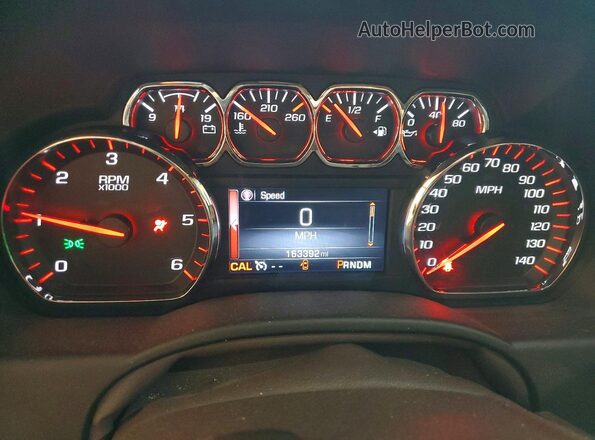 1GKS1GKC7GR406664 2016 GMC YUKON Gray ხელსაწყოთა პანელის ხედი