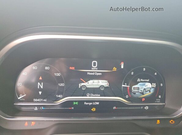 1GKS2BKT4PR483301 2023 GMC YUKON Black Instrument cluster view