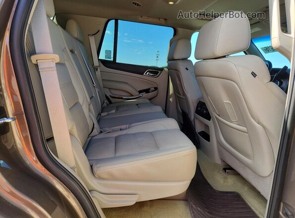 1GKS2CKJ4GR241869 2016 GMC YUKON Tan Vista interior trasera