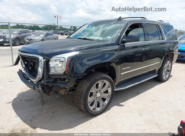 1GKS2CKJ8GR349802 2016 GMC YUKON Black Առջևի ձախ երեք քառորդ տեսարան