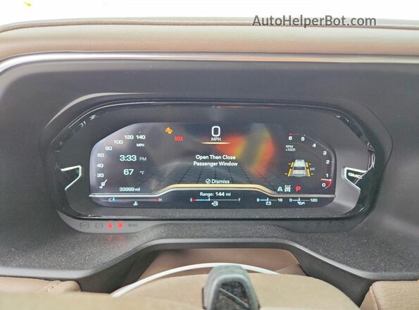1GKS2DKL8RR110342 2024 GMC YUKON White ხელსაწყოთა პანელის ხედი
