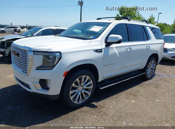 1GKS2DKT9MR332803 2021 GMC YUKON Белый Передняя левая четверть
