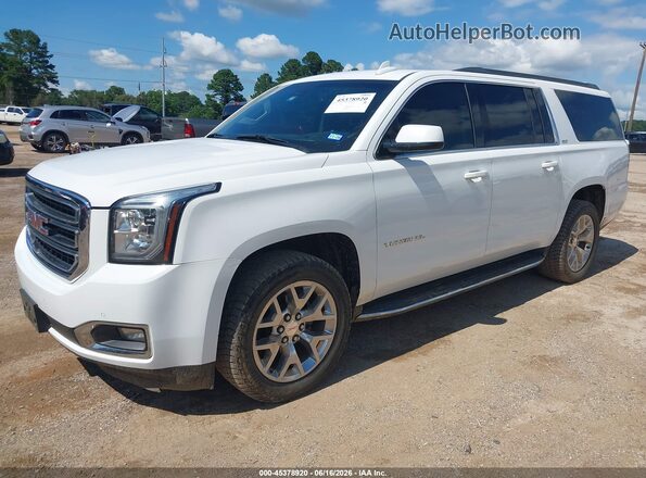 1GKS2GKCXJR148953 2018 GMC YUKON White Vista tres cuartos delantera izquierda