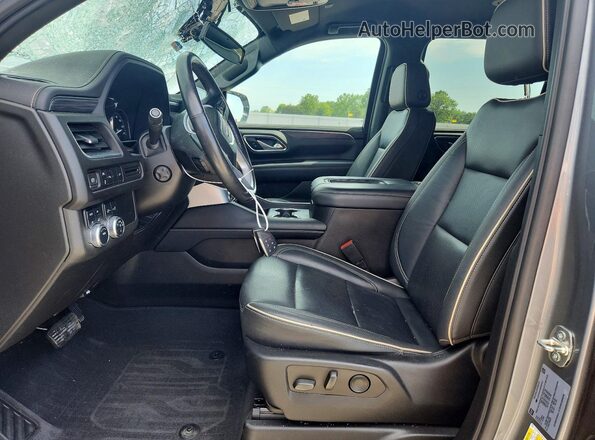 1GKS2GKDXMR467671 2021 GMC YUKON Серый Вид салона спереди