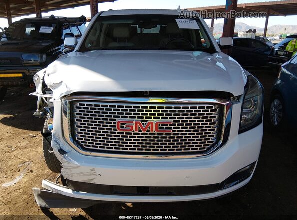 1GKS2HKJ0HR201660 2017 GMC YUKON White Widok zestawu wskaźników