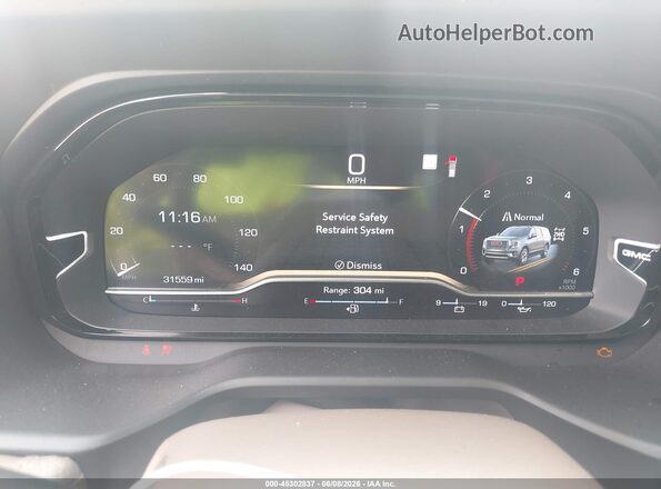 1GKS2JKL6NR301587 2022 GMC YUKON Gray უკანა სავარძლების ხედი