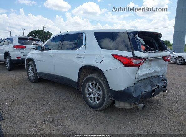 1GNERFKW4MJ201326 2021 CHEVROLET TRAVERSE White Հետևի ձախ