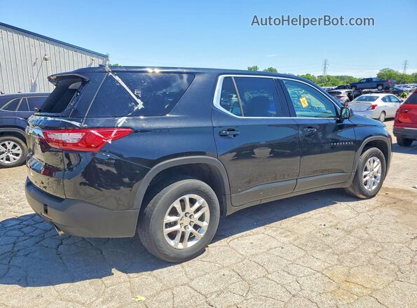 1GNERFKW5MJ205806 2021 CHEVROLET TRAVERSE Черный Задняя правая четверть