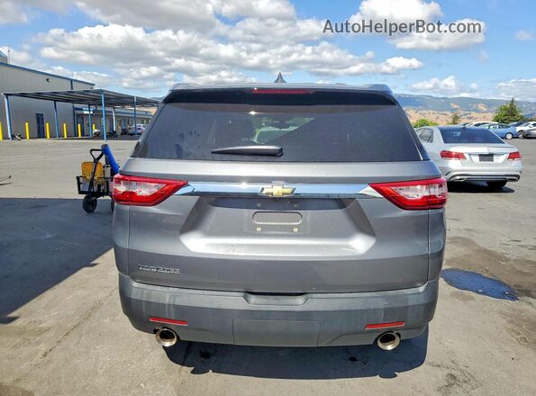 1GNERFKWXKJ317899 2019 CHEVROLET TRAVERSE Gray Rear view