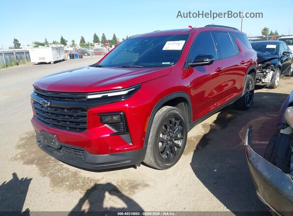 1GNERGKS3RJ140867 2024 CHEVROLET TRAVERSE Red Առջևի ձախ երեք քառորդ տեսարան