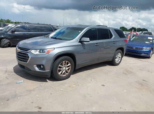 1GNERGKW2JJ112582 2018 CHEVROLET TRAVERSE Gray Vista tres cuartos delantera izquierda