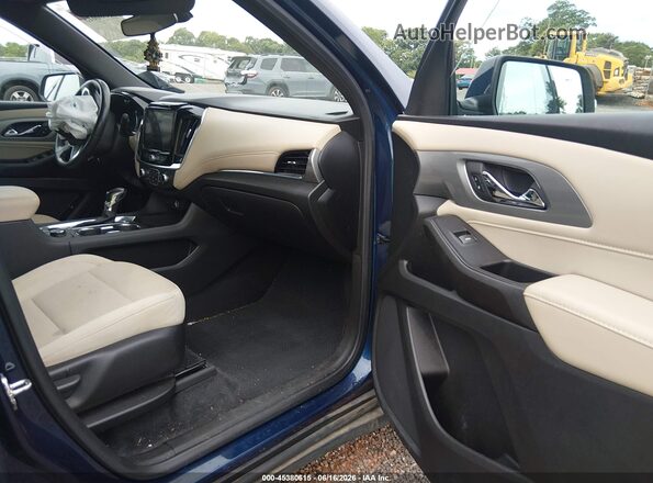 1GNERGKW2NJ133003 2022 CHEVROLET TRAVERSE Blue Вид салону спереду